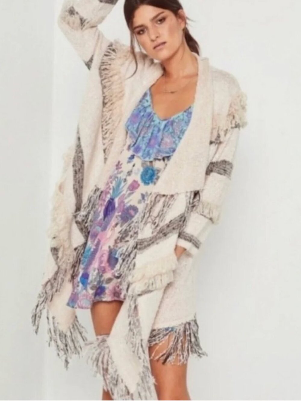 ✨ Spell & The Gypsy Collective Beni Fringe Sweater Cardigan ✨ Size S/M
